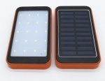Solar power bank with LED light